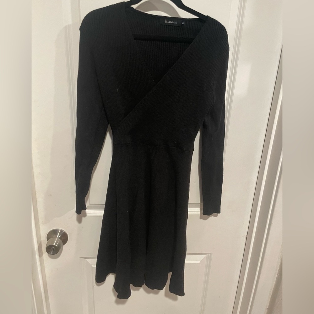 Anrabess black dress midi dress size‎ Small
